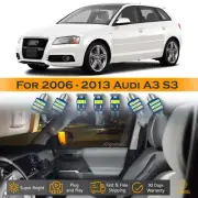 14 x Ultra White LED Lights Bulb Interior Package Kit For 2006 - 2013 Audi A3 S3 (for: Audi)