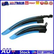 2pcs MTB Bike Mudguard Wings Cycling Bicycle Front Rear Fender (Light Blue) AU