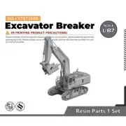 Yao's Studio LYT87169B 1/87 HO Scale Model Excavator Breaker Digger Machinery