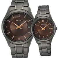 在飛比找Yahoo奇摩購物中心優惠-SEIKO 精工 浪漫相遇經典對錶-6N52-00D0U+6