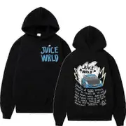 Juice Wrld Rapper Hoodies Mens and Womens Street Fashion Jackets Popular Hip Hop Sweatshirts Winter Oversized Long Sleeve Streetwear 15 M