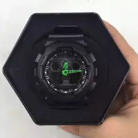 在飛比找旋轉拍賣優惠-Casio 手錶 G-SHOCK GA-100 黑綠指針 運