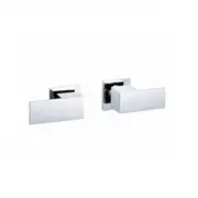 Smarto Square Twin Outlet Shower Bath Tap Mixer Valve Bar Brass Bathroom