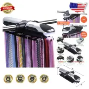 Elegantly Designed Motorized Tie & Belt Storage Rack with LED Illumination