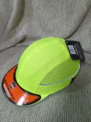 Ergodyne - 8960 Short Brim Blk Bump Cap Led Lighting Tech Green