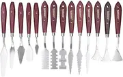 Nutriess Oil Painting Knife Set 14 Pcs Special Shaped Palette Knives for Artists with Oil Painting Scraper Tools for Creative Art Projects