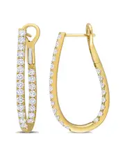 Rina Limor 14K 2.64 ct. tw. Diamond Inside-Outside Cuff Earrings