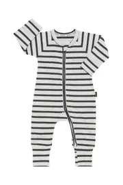 [Bonds] Bonds Newbies Cotton Wide Needle Rib Zippy Cotton in Stripe Xpv Size: 0-3 Months, Aussie Cotton 0-3 Months Stripe Xpv
