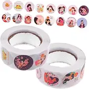 SOPOTUTU 2 Rolls Happy Mother Day Labels Stickers Decorative Sealing Stickers for Present Packing Envelope Seals and Scrapbooking Self Adhesive Easy to Remove No Residue