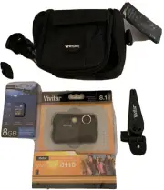 Digital Camera Vivitar Vivicam 8119 Auto Flash 8.1 MP NEW Incl. Case Tri Pod