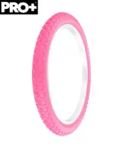 PRO+ Bike Tire 20" x 2.125" COMP III Tread Pink/Pink Sidewall BMX Tire Kids