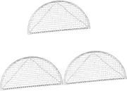 SHOWERORO 3 Pcs Fine Mesh Sieve Japanese Deep-Fry Tool Heat-Resistant Stainless Steel Non-Slip Handle Perfect for Steak Fish Shrimp Outdoor Activities