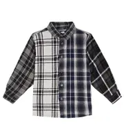 [Molo] Molo Remon checked cotton-blend flannel shirt Y 3/4 multicoloured