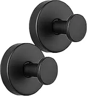 Strong Suction Cup Hooks - Suction Cup Towel Hooks for Wall,2X Reusable Coat Hooks with 15 lbs Bearing Load, Space Saving Robe Hooks for Bathroom