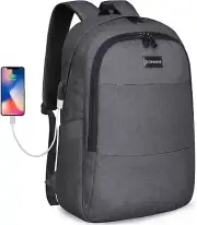 ZOMAKE Travel Laptop Backpack Water Resistant Anti-Theft Bag Medium, Black