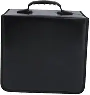 BATHVEVE Portable CD Storage Holder Bag for Discs Capacity Organizer with Tough Exterior and Zipper Closure Easy for Music and Media for Travel and Home Use Black
