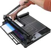 Multifunctional Paper Cutter, Manual Paper Cutter, Using High-Hardness Hss Blades, The Mobile Positioning Scale is Externally Designed with a U-Shaped Knife Shell for Offices, Home Schools