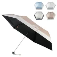 在飛比找momo購物網優惠-【CLATHAS】山茶花拼色抗UV輕量摺疊傘晴雨傘(4色任選