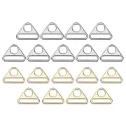 1.5 Inch 18 Pcs Triangle Buckle Adjuster for Bag Silver/Light Gold