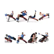Adjustable Sit Up Bench Press Weight Gym Home Exercise Fitness Decline FREE POST