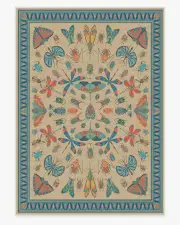 305' x 425' | Machine Washable Runner Rug | Kid & Pet Friendly | Indoor Rug | Iris Apfel Flutterby Multicolor Rug | Ruggable