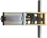Small dc Motor，Motor, Double Shaft N20 Worm Gear Motor, 3V6V12V N20 DC Model Engine Metal Gearbox Geared Motor