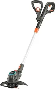 Gardena Battery Trimmer ComfortCut 23/18V P4A - 2.5Ah Battery and Charger Included Silver/Black/Turquoise/Orange 14701-52