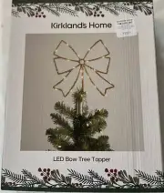 LED Bow Tree Topper