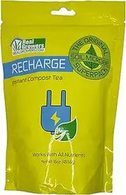 Real Growers Recharge - Mycorrhizae Instant Compost Tea/Soil Microbes for Plant Growth - 16oz