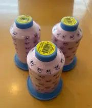 3 Lot of Robison-Anton Polyester Embroidery Thread, 5500 yd, - Fantasia Pink