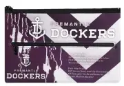 88928 FREMANTLE DOCKERS AFL TEAM SONG LARGE NEOPRENE SCHOOL PENCIL CASE