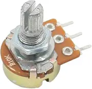 KLVN 1pcs WH148 Linear Potentiometer 15mm Shaft with Nuts and Washers 3pin WH148 B1K B2K B5K B10K B20K B50K B100K B250K B500K B1M(2K Ohm)