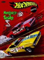 REPRINT - HOT WHEELS MONGOOSE AND SNAKE COLORING BOOK - COMPLETE ALL 128 PAGES