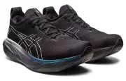 Asics Gel-Nimbus 25 Platinum Road Running Shoes Women's Black/Pure Silver 9.5 B