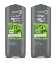 2-Dove Men + Care Body And Face Wash Refreshing Extra Fresh 13.5 oz