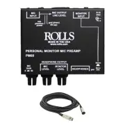 Rolls PM60 Personal Monitor Mic Preamp and XLR