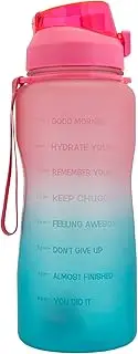 Sips & Gulps Water Bottle, 2000 ml, BPA and Phthalate Free, Removable Straw, Material PET - Pink