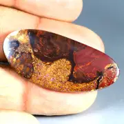 31.61 ct Oval Cabochon (40 x 18 mm) Multi Color Australian Koroit Boulder Opal
