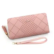 Women's Zipper Wallet, Long PU Leather Card Holder, Large Capacity Clutch Wallet, Wristlet Phone Purse, Money Bag