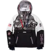 New 2022 Team USA Volcom Olympic Snowboard Jacket sz M Womens Brighton Pullover