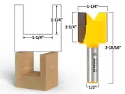 1-1/4" X 1-1/4" Straight Router Bit - 1/2" Shank - Yonico 14033
