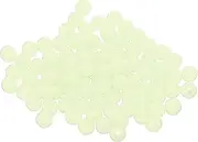 uxcell Fishing Beads Glow Soft Plastic Fishing Bait Eggs Lure Rigs Accessories, 5 mm Fit for Saltwater Freshwater - Round (500 Pack, Natural Color)
