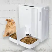 Automatic Cat Dog Feeder: Dry Food Dyspenser | White Regular, 6L