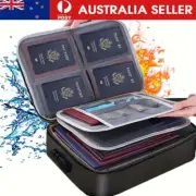 Waterproof Fireproof Safe Box Document Bag Organizer Cash Money File Storage Box