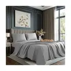 100% Cotton King Sheet Set 1000 Thread Count Bedding Set Bed Sheet 4 Piece Se...
