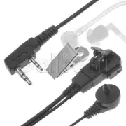 New Replacement Radio Headset Accoustic Tube Kenwood UV5R UV3R Transparent 2 Pin