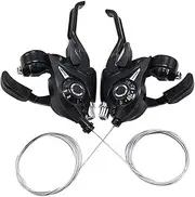 TRUSTTWO 1 Pair Fit for ST-EF51 3 Speed Black Universal Bike Accessories Brake Shifter Sets V-Brake Speed Set The New