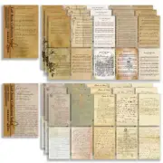 120 Pcs Vintage Papers for Scrapbooking Junk Journal Paper Scrapbooking Supplies