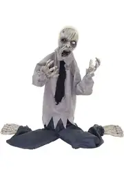 Haunted Hill Farm William The Animated Tattered Zombie Man Animatronic