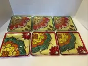 Certified International Jennifer Brinley set of 6 Plates Levison Design Pretty